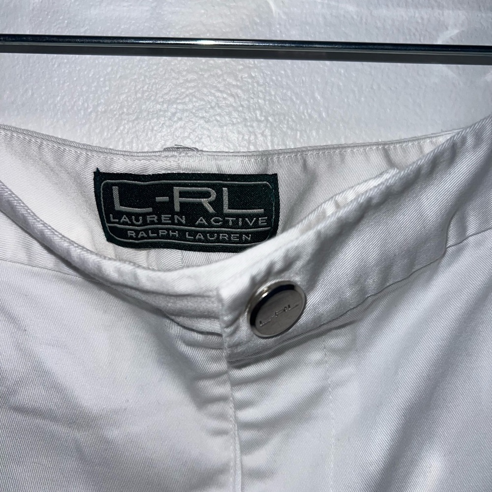 Lauren Ralph Lauren White Bermuda Shorts Lightweight Summer Essential - Picture 4 of 11
